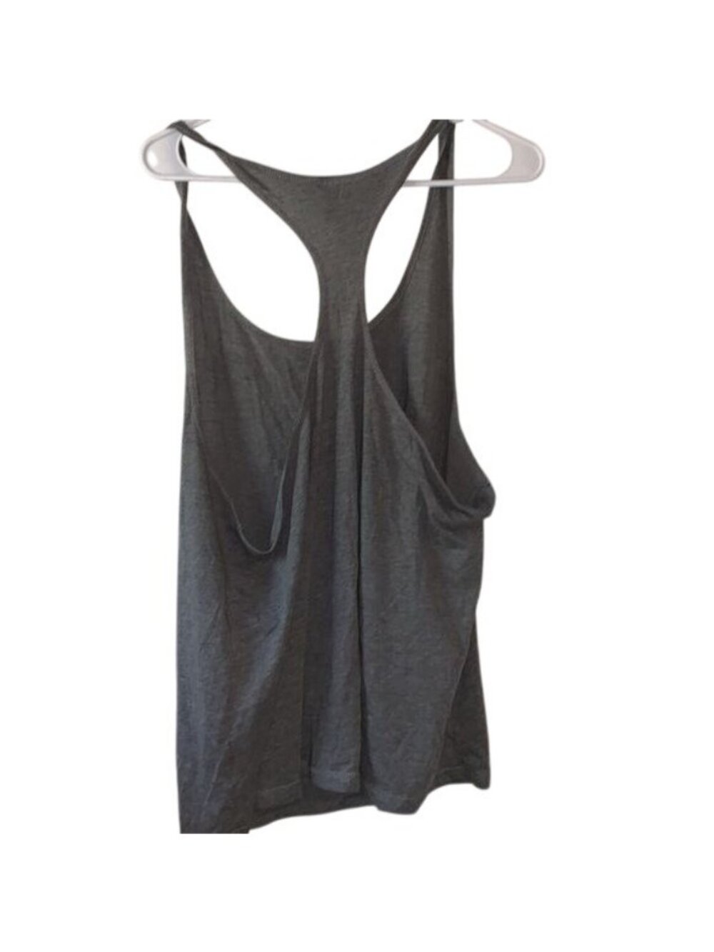 Kavio! Gray Racerback Tank Top X-Large Cotton/Polyester Blend Womens Casual Slee - Picture 4 of 8